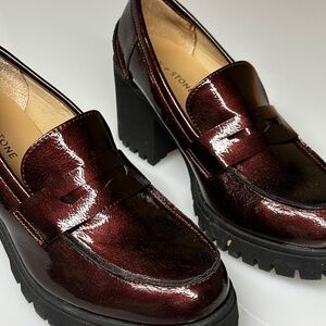 Patent leather, dressy casual